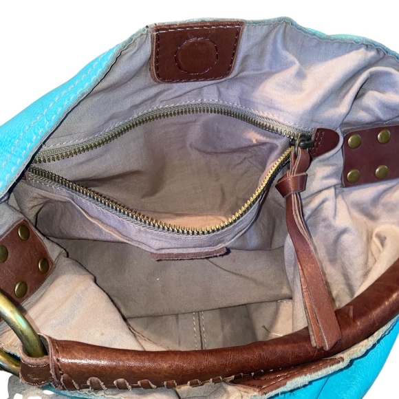 Lucky Brand Turquoise Hobo Shoulder Bag - Picture 5 of 13